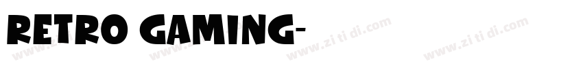 Retro gaming字体转换